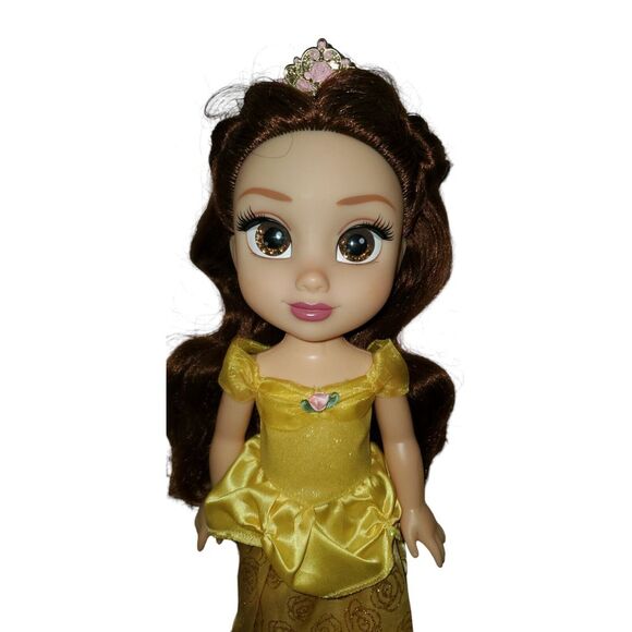 Jakks Pacific Disney My Friend Belle Poseable 18" Kids Baby‎ Doll Sparkle Eyes - Picture 1 of 5
